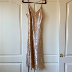 Pink champagne Lulus slip dress